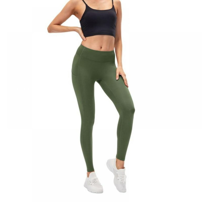 Buigttklop Pants For Women 2024 High Waisted Leggings For Women Tummy Control Workout Soft Yoga Tights Full Length