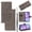 Gray, variant on For iPhone 16e/17e Wallet Case Cute Cat Flower Embossed PU Leather Flip Cover [RFID Blocking] with 2 Card Slots Cash Holder Wrist Strap Magnetic Closure Kickstand Folio Case,Purple