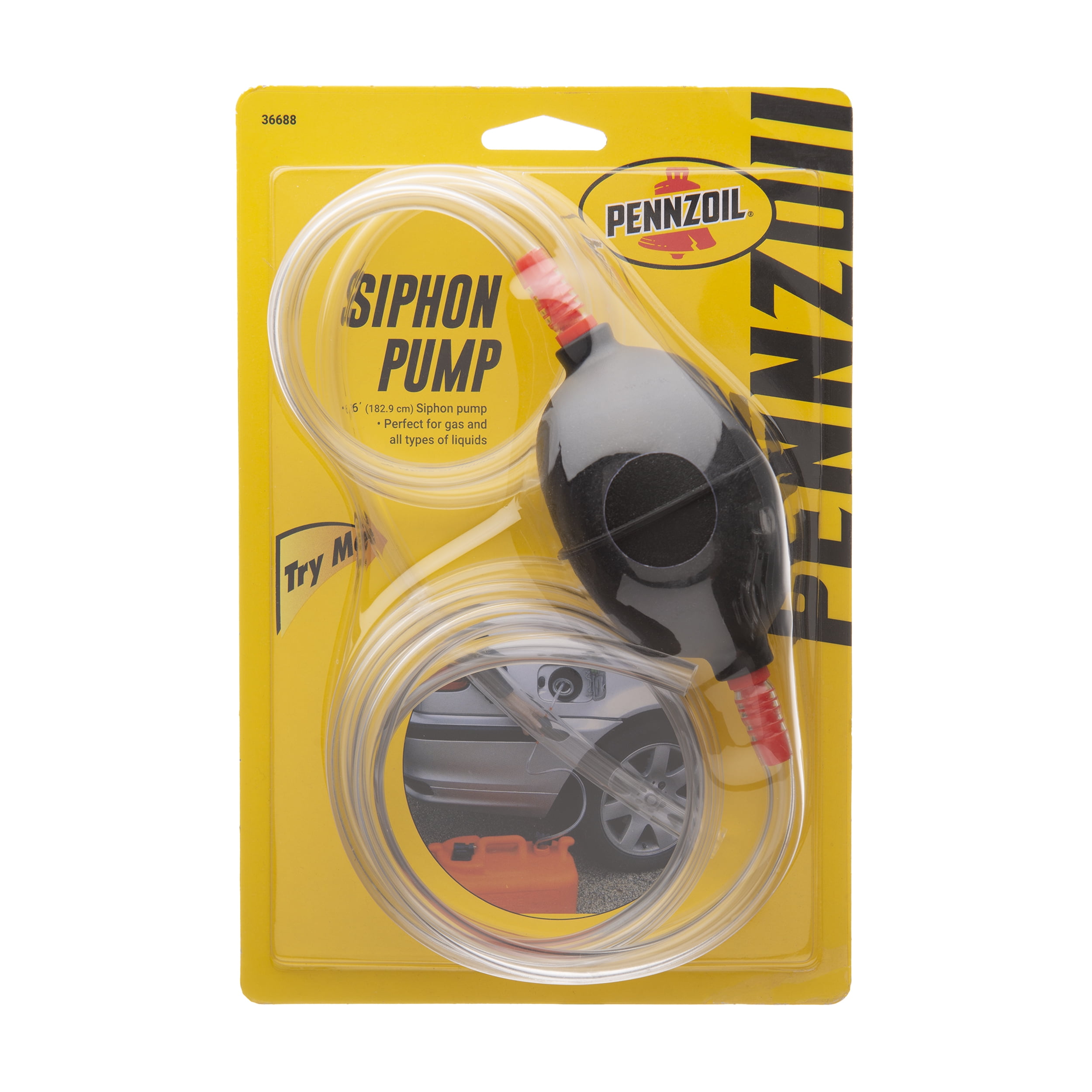 Pennzoil Hand Operated Manual Siphon Pump - Plastic 72 in.