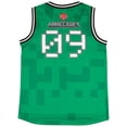 thumbnail image 4 of Set de baloncesto Minecraft Creeper para niños, talla 7, color verde, 4 of 9