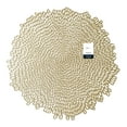 thumbnail image 7 of Mainstays Blossom Pressed Vinyl Table Placemat Gold 15.25" x 15.5", 7 of 7