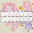 thumbnail image 4 of Staki Kids Baby Girl Halloween Outfit Pumpkin Print Bell Bottoms Fall Toddler Flare Clothes Set 0-3T,6-12 Months, 4 of 9