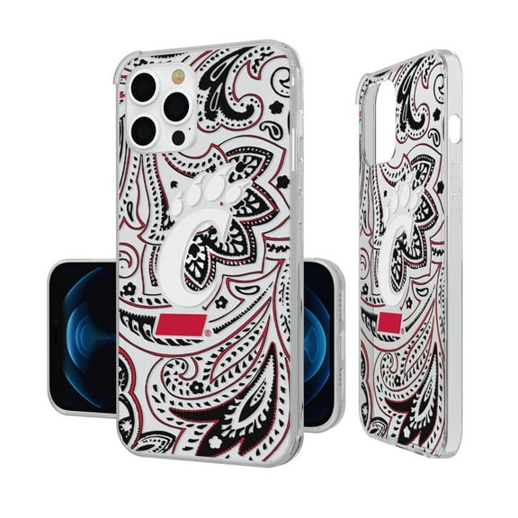 Cincinnati Bearcats iPhone Paisley Design Clear Case