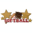 thumbnail image 1 of Softball Sport Baseball Personalized Christmas Tree Ornament 2022 | Custom Writing Names Ornament, 1 of 9