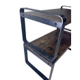 thumbnail image 6 of 2 Tier Storage Shelves, Adjustable Shelving Unit, Wood Effect And Metal Frame, Home Storage Shelf for Kitchen Bathroom, Black, 6 of 9