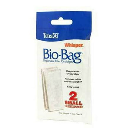 Bio - bag 2pk Small For The (3i) Filter, Whisper Bio-Bag Cartridges complete the Whisper 3i In-Tank Filter for a clean, easy-to-maintain aquarium By Tetra Usa