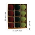 thumbnail image 4 of Wznxdo 12 Pcs Velvet Christmas Balls 4'' Flocked Christmas Tree Ball Ornaments Flocked Christmas Ball Ornament for Indoor Holiday Decor Shatterproof Xmas Bulbs Ornaments, 4 of 6