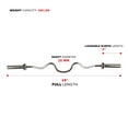 thumbnail image 4 of Sunny Health & Fitness Olympic 48" Curl Bar with Ring Collars for Strength Training, Weightlifting, and Home Exercise, OB-48, 4 of 8