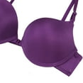 thumbnail image 5 of URMAGIC Women's 3/4 Cup Push Up Front Closure Stripe Bra Smooth Bralette Brassiere, 5 of 5