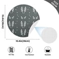 thumbnail image 4 of Dark Floral Pattern 15.4in Diameter PVC Plate Mat, Heat-Resistant and Cuttable, Kitchen Decor, 4 of 7