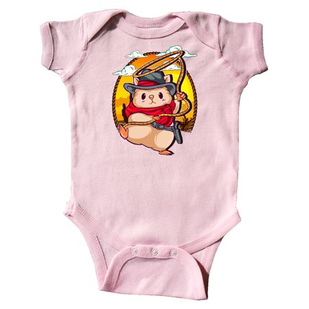 

Inktastic Cowboy Baby Clothes Hamster Gift Baby Boy or Baby Girl Bodysuit