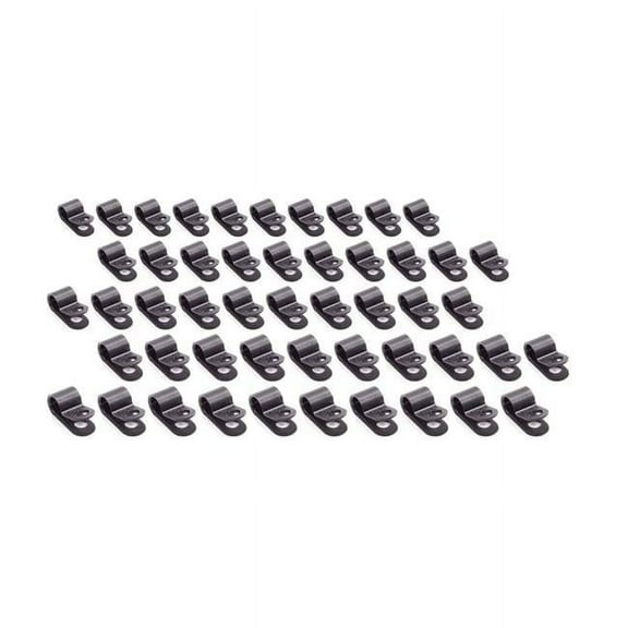 Allstar Performance ALL18311-50 Adel Line Clamp 0.250 in ID - Black Nylon - Set of 50