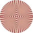 thumbnail image 1 of Ahgly Company Tapis Rond Lavable en Machine Intérieur Transitionnel Rouge Cramoisi, 7 Pieds Rond, 1 of 7