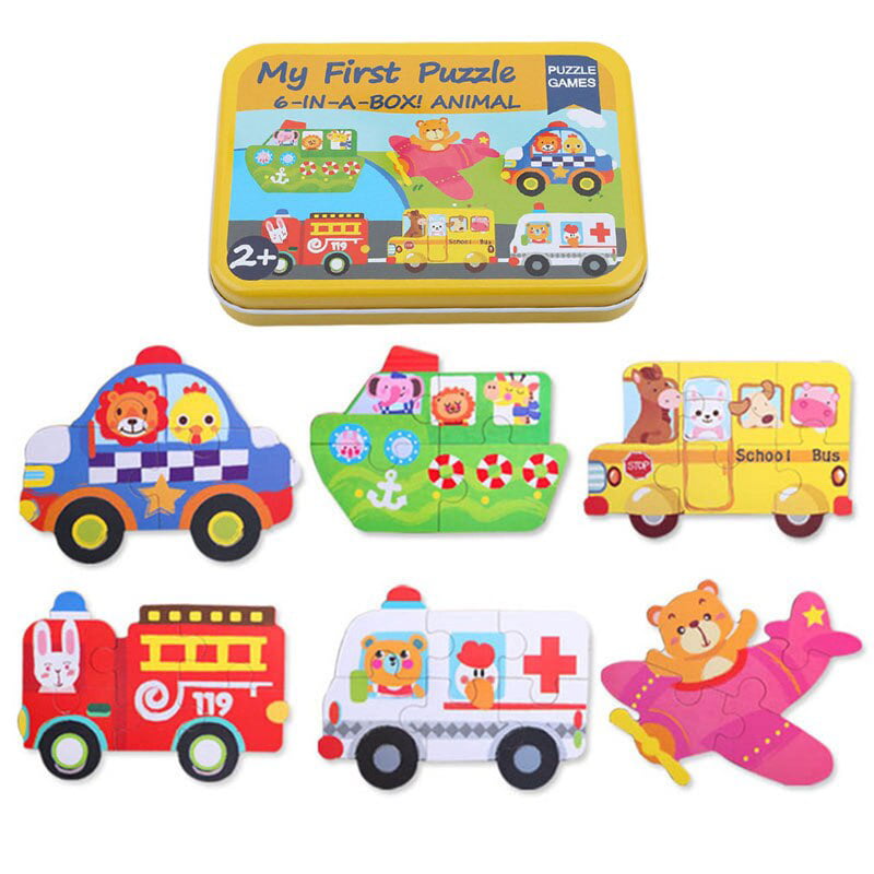 Wooden Jigsaw Puzzles Set for Kids Age 2-6 Year Old ...