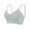 Grey, variant on ,Women's V Neck Tube Top Bras Padded Camisole Sports Bra Seamless Double Shoulder Straps Running Yoga Bralettes White One Size