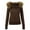 z-Brown, variant on Women's Y2k Zip up Hoodie Jackets Winter Coats Emo Grunge 20s Clothes Vintage Streetwear Brown XL
