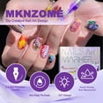thumbnail image 4 of Juego de 12 bolígrafos MKNZOME para decoración de uñas, impermeables y de secado rápido, 4 of 8