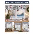 thumbnail image 6 of Gray Christmas Snowman Valances for Windows, 54 x 18in, Xmas Tree Snowflake Rod Pocket Kitchen Valance Curtain Light Filtering Window Treatments for Living Room Bedroom, 1 Panel, 6 of 7