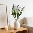 thumbnail image 4 of Artificial Lavandin Stems Faux Lavandin Bouquet For Home Decor Wedding Centerpiece Table Vase Arrangement, 4 of 6
