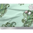 thumbnail image 3 of Soimoi Rayon Fabric Floral & Paisley Block Printed Craft Fabric by The Yard 42 Inch Wide, 3 of 3