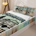 thumbnail image 3 of Erosebridal Camping Theme Zipper Twin Comforter Sets with Fitted Sheet and 2 Pillowcases, RV Accessories Camper Zipper Bedding Set, 3 of 7