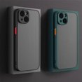 thumbnail image 2 of Funda de armadura mate para iPhone 15 14 13 12 11 Pro Max Mini, funda de teléfono transparente para iPhone 15 14 8 7 6 Plus XR X XS Max Coque, 2 of 5