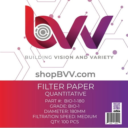 BVV Ashless Filter Papers - 180MM - Qualitative