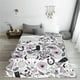 thumbnail image 5 of Balery Cowboy Manta de Felpa Suave y Acogedora – Cobija de Franela Aterciopelada para Cama, Lavable y Cálida para Sofá, Mascotas, Transpirable-60"x50", 5 of 7