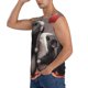 thumbnail image 3 of Fotbe Heart Guinea Pig Couple Men's Camiseta sin Mangas Estampada para Hombres, Playera Casual para Gimnasio, Entrenamiento, Playa-Large, 3 of 7