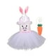 thumbnail image 5 of Disfraz de conejo de Pascua Salvador para niñas Tutú 120cm, 5 of 10