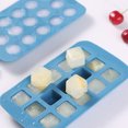 thumbnail image 3 of ziyahi 15 Cubes DIY Ice Cube Mould Non-stick Silicone Ice Maker Pudding Mould with Lid Square Gray, 3 of 8