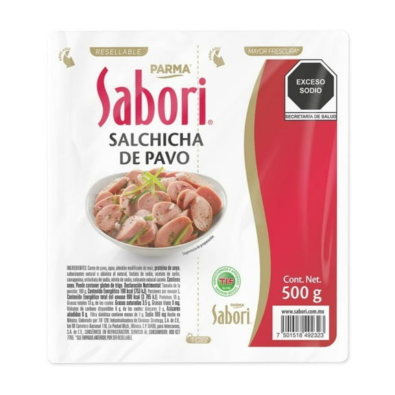 Salchicha de Pavo Sabori 500 g