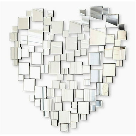 Pemberly Row Decorative Wall Mirror In Silver Walmart Com