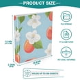 thumbnail image 5 of Cherries and White Flower 3 Ring Binders 1.5 inch Hardcover File Folders with Interior Pockets A4 Size Organizer for School Office Hospital, 5 of 8