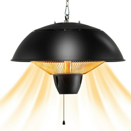 Gymax 1500W Electric Outdoor Hanging Patio Heater w/ IPX4 Waterproof