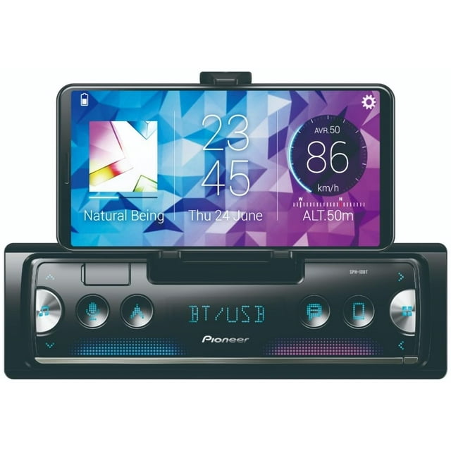 Pioneer SPH-10BT receptor Multimedia para coche Negro, Plata 200 W Bluetooth - Radio para coche (Negro, Plata, 1 DIN, 200 W, 4.0 canales, 50 W, Android, iOS)