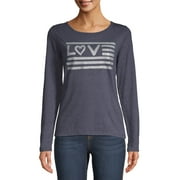 EV1 from Ellen DeGeneres Glitter Love Flag Long Sleeve T-Shirt