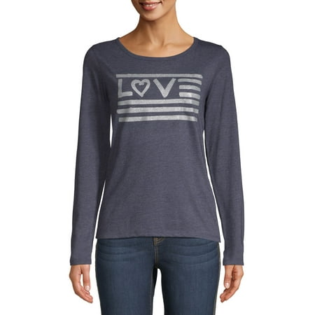 EV1 from Ellen DeGeneres Glitter Love Flag Long Sleeve T-Shirt