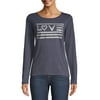 EV1 from Ellen DeGeneres Glitter Love Flag Long Sleeve T-Shirt