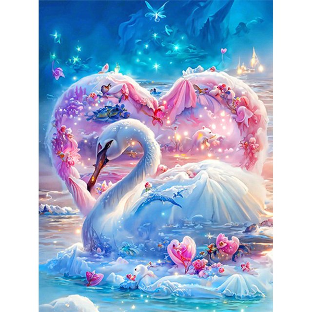 5D DIY Taladro Diamante Pintura Cisne Kit Arte Del (B6120)