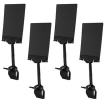 4pcs Adjustable Plastic Chalkboard Sign With Display Clips Clip On Sign Holder Writable Message Board For Supermarket Office Business Retail