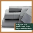 thumbnail image 2 of Rest Haven Soft and Breathable TENCEL Sheet Set- Split Queen, Gray, 2 of 8