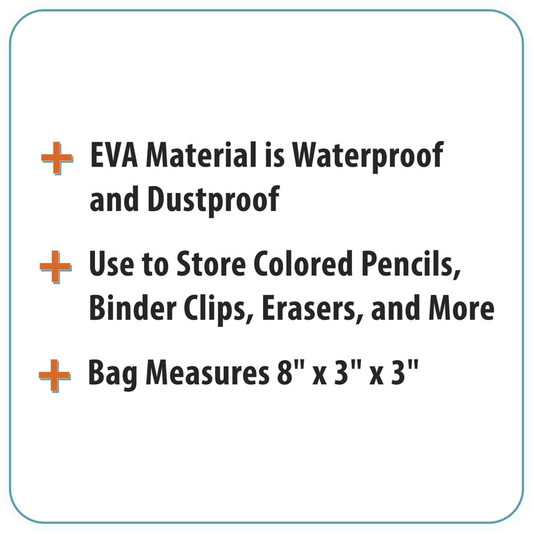 Pen + Gear Daisy Smiley Translucent Pencil Case –Perfect for All