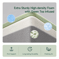 thumbnail image 4 of NightyNight 8 inch Twin Mattress Green Tea Infused Memory Foam, Non-Slip Bottom with Washable Cover for Cooling Comfort Sleep​, 4 of 8