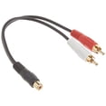 thumbnail image 2 of Cable RCA HEMBRA a dos RCA Male C2G Value Series Negro 6 pulgadas, 2 of 2