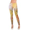 thumbnail image 3 of MKLEKYY Leggings de yoga para mujer, pantalones de yoga para mujer, informales, con estampado floral, elásticos, de cintura alta, para yoga, correr, fitness diario, 3 of 4