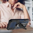 thumbnail image 5 of Kaleidio Case for Samsung Galaxy A01 [Travel Armor] Rugged Shockproof [Kickstand Clip] Magnetic Impact Cover [Black/Blue], 5 of 6