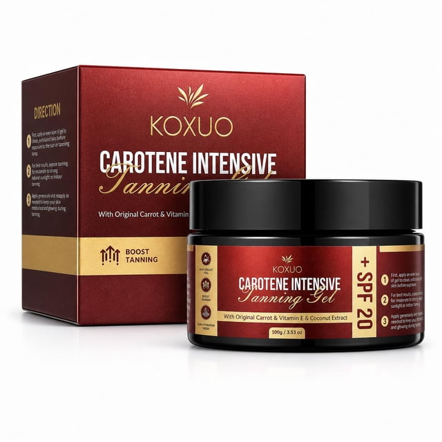 Autobronceador KOXUO 100 g Gel de bronceado con aceite de coco y vitamina E