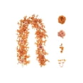 thumbnail image 2 of JGJJUGN Autumn Maple Leaf Rattan Decoration 200cm Orange Faux Vine for Thanksgiving Home Decor Halloween Party Table Centerpiece, 2 of 6