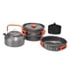 thumbnail image 3 of Juego de cocina para acampar de 3 piezas, olla, sartén, hervidor portátil con mango plegable de aluminio Naranja, 3 of 9